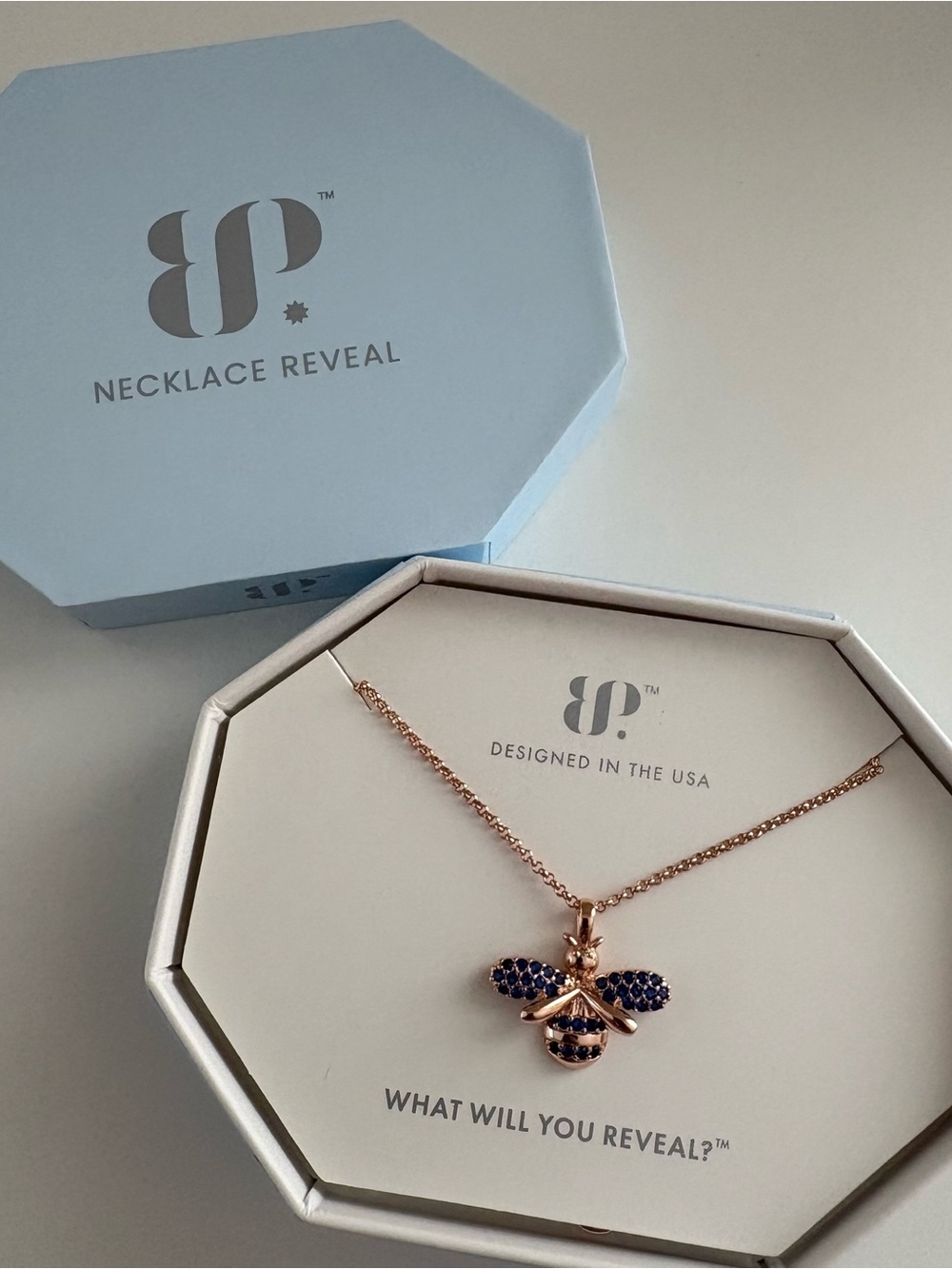 Bomb Party The Bee Exclusive Bringback Necklace NK38463 Burma Blue Spinel RG